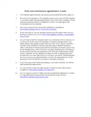 Sample Non Disclosure Agreement Template