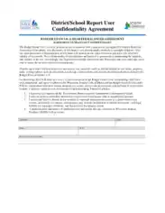 Sample Report Confidentiality Agreement Template