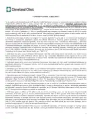 Standard Form Confidentiality Agreement for Employee Template
