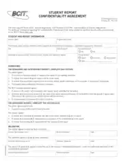 Student Report Confidentiality Agreement Template