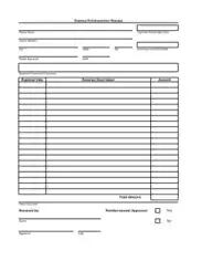 Accounting Expense Reimbursement Request Form Template