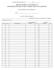 Annual and Final Accounting Form Template