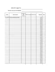 Blank Accounting Ledger Form Template