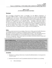 HIPAA Disclosure Accounting Form Template