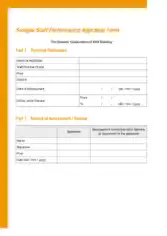 Sample Accounting Appraisal Form Template