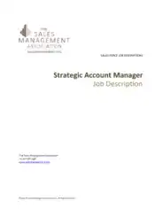 Free Download PDF Books, Strategic Account Manager Job Description Template