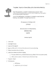 Free Download PDF Books, Agenda of Board Executive Committee Meeting