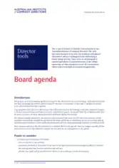 Free Download PDF Books, Company Directors Meeting Board Agenda