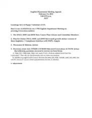 Free Download PDF Books, Department Meeting Agenda