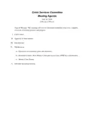 Free Download PDF Books, Formal Meeting Agenda