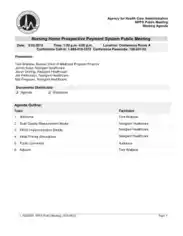 Free Download PDF Books, Health Care Meeting Agenda