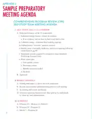 Preparatory Meeting Agenda