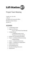 Free Download PDF Books, Project Team Meeting Agenda
