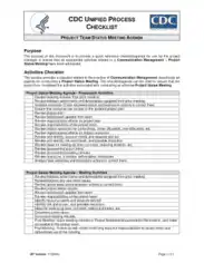 Free Download PDF Books, Project Team Status Meeting Agenda