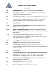 Free Download PDF Books, Research Meeting Agenda