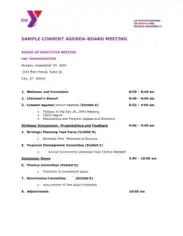 Free Download PDF Books, Sample Board Meeting Consent Agenda