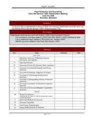 Free Download PDF Books, Sample Meeting Agenda Draft