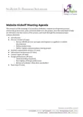 Free Download PDF Books, Website Kickoff Meeting Agenda