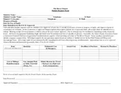 Church Budget Request Form Template