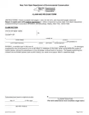 Claim Release Form Sample Template