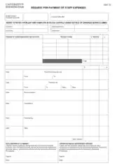 Staff Expenses Claim Form Template