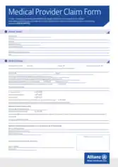 Free Download PDF Books, Medical Provider Claim Form Template