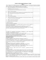Form Of Application For Medical Claim Template