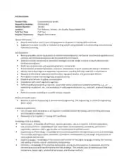 Free Download PDF Books, Environmental Chemical Engineer Job Description Template