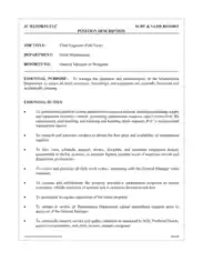 Free Download PDF Books, Sample Hotel Chief Engineer Job Description Template