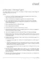 Civil Design Engineer Job Description Template