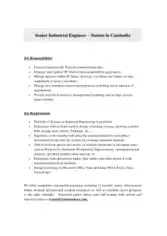 Free Download PDF Books, Sample Senior Industrial Engineer Job Description Template