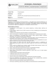 Free Download PDF Books, Operation Processing Engineer Job Description Template