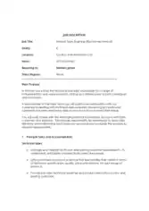 Free Download PDF Books, Internal Sales Engineer Job Description Format Template