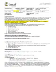 Free Download PDF Books, Logistics Admin Assistant Job Description Example Template