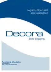 Free Download PDF Books, Logistics Specialist Job Description Template