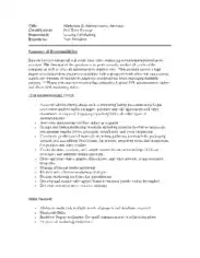 Marketing and Administrative Assistant Job Description Template