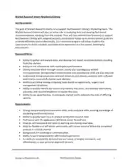 Free Download PDF Books, Marketing Research Intern Job Description Template