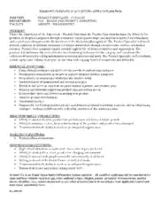 Free Download PDF Books, Product Marketing Manager Job Description Template
