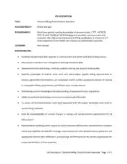 Free Download PDF Books, Medical Billing Authorization Specialist Job Description