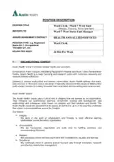 Medical Records Ward Clerk Job Description PDF