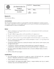 Medical Records Analyst Job Description