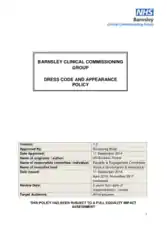 Free Download PDF Books, Dress Code and Appearance Policy Sample Template