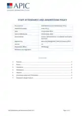 Staff Attendance and Absenteeism Policy Template