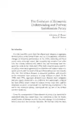 Evolution of Economic Understanding and Postwar Stabilization Expansionary Policy Template