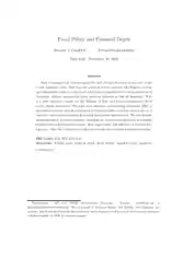 Fiscal Policy and Financial Depth Template