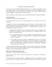 Internal Complaint Policy Review Template