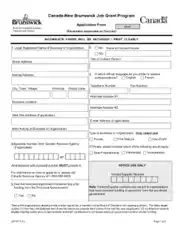 Job Grant Application Form Template