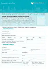 Free Download PDF Books, Teaching Job Application Template