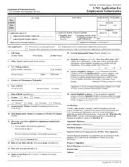 Free Download PDF Books, Employment Authorization Application Template