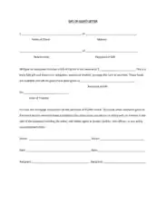 Gift of Equity Letter Template